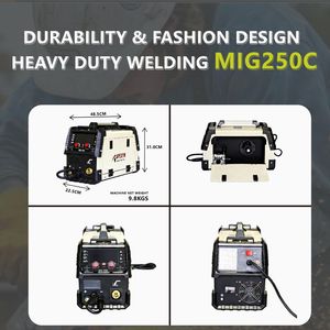APEXYN Saldatrice 4-in-1 Gas/Senza Gas MMA TIG MIG 250A Inverter Portatile per Uso Domestico Fai-da-Te Edilizia Agricoltura Garanzia 2 Anni - Product Image 5