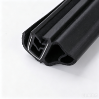 Joint d'étanchéité en caoutchouc EPDM extrudé sur mesure pour profilés aluminium, applications de scellement de fenêtres et portes, marque SJ, modèle SJ-MC-5, découpe