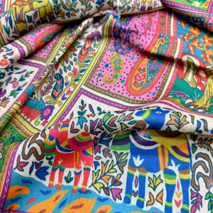 Digital Print <b>Scarves</b> and Stoles Lightweight Soft Polyester Viscose Fashion <b>Wraps</b> Custom OEM ODM Wholesale Factory Supply - Product Image 5