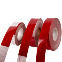 Ruban de sécurité réfléchissant 3HAO DOT-C, film de circulation réfléchissant, bande d'avertissement réfléchissante, treillis réfléchissant pour route