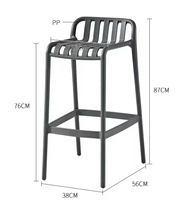 Cuisine, Restauration, Hôtel, Appartement, Dossier bas, Chaise haute, Chaise en plastique disponible