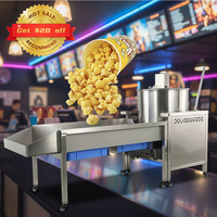 Nouvelle Machine à Popcorn Commerciale Automatique à Gaz 220V, Mini Machine à Snacks pour Boulangerie et Restaurant, Forme Boule, Multi-saveurs, Haute Performance