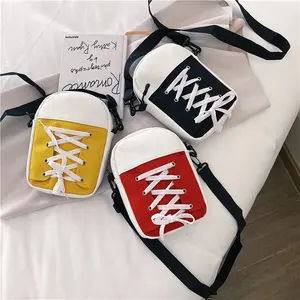 Atacado japonês harajuku saco do mensageiro-Bolsa pequena de lona estilo harajuku, bolsa chique de ombro para estudantes lazer
