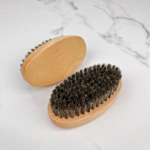 แปรง<span class=keywords><strong>เครา</strong></span>ขนหมูป่าแท้ 100% คุณภาพพรีเมียมสำหรับผู้ชาย ด้ามไม้ธรรมชาติรูปวงรี สำหรับจัดแต่งทรง<span class=keywords><strong>เครา</strong></span>และหนวดให้เรียบเนียน - Product Image 3