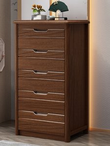<span class=keywords><strong>Commode</strong></span> en bois massif à trois/quatre/cinq tiroirs ; Meuble de rangement minimaliste moderne pour chambre à coucher - Product Image 2
