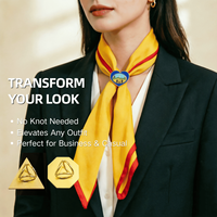 Guide du Maître du Club Pathfinder Personnalisé Premium, Plaqué Or Moderne avec Anneau pour Foulard, Lideres Desbravadores