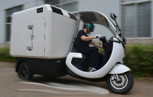 Tricycle électrique EEC Emark portable avec <span class=keywords><strong>conteneur</strong></span> réfrigéré <span class=keywords><strong>solaire</strong></span> de 1000L pour camionnette, tricycle avec contrôleur de température LED - Product Image 3