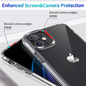 De la PC del TPU del caso claro para <span class=keywords><strong>iPhone</strong></span> <span class=keywords><strong>12</strong></span> <span class=keywords><strong>Pro</strong></span> Max teléfono celular nuevo a prueba de golpes a prueba transparente cubierta - Product Image 4