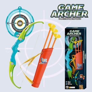 Ensemble <span class=keywords><strong>arc</strong></span> <span class=keywords><strong>et</strong></span> flèches de 68 cm avec <span class=keywords><strong>carquois</strong></span>, jeu de tir interactif en plein air, <span class=keywords><strong>jouet</strong></span> pour enfants, loisirs en famille, sport, cadeau d'anniversaire - Product Image 4