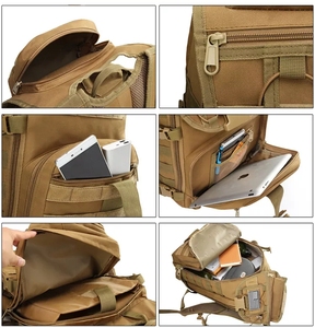 Sac à dos tactique en nylon personnalisé avec sélection de plusieurs couleurs et logo personnalisé OEM - Product Image 2