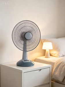 Electric Portable Oscillating Table <b>Fan</b> Mechanical Control Plastic Construction 3-Speed Color Box Packaging for Household Office - Product Image 2