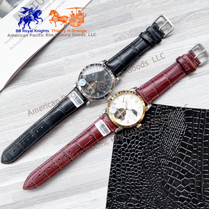 Montre mécanique de luxe pour homme Longnes, modèle original 8051, en acier inoxydable, squelette, tourbillon automatique, bracelet quartz, tendance - Product Image 2