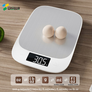 เครื่องชั่งครัวอัจฉริยะ เครื่องชั่งอาหารดิจิตอลสแตนเลส 188 กรัม จอแสดงน้ำหนักสำหรับทำอาหาร อบขนม ใช้ในบ้าน รุ่นสี่เหลี่ยมสีดำ - Product Image 3