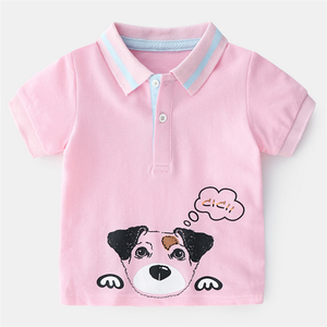 Vêtements en gros pour l'été, t-shirts polo en coton à manches courtes imprimés pour garçons, provenant d'un fournisseur chinois - Product Image 2