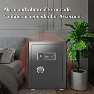 मनी होटल इलेक्ट्रॉनिक फिंगरप्रिंट लॉक सुरक्षित बॉक्स घर में चोरी के एंटी-चोरी ठोस स्टील होटल सुरक्षित बॉक्स - Product Image 5