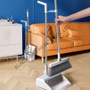 Juego de recogedor de escoba duradero ecológico más vendido, diseño fácil, limpieza vertical, uso doméstico, cerdas, Combo de Material PP, venta al por mayor - Product Image 3
