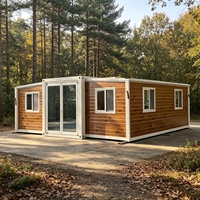 Maison conteneur extensible de 20 pieds, économique, pour la vie en famille
