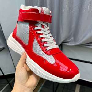 Chaussures de sport montantes rétro décontractées de luxe pour hommes, en cuir de marque, de haute qualité, respirantes, pour la course et la marche en extérieur - Product Image 2