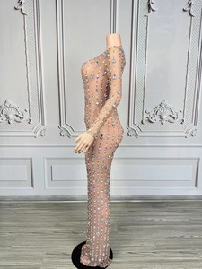 Robes <span class=keywords><strong>de</strong></span> soirée <span class=keywords><strong>de</strong></span> luxe sans bretelles, taille basse, à franges, avec strass et cristaux, pour bal <span class=keywords><strong>de</strong></span> promo, banquet, <span class=keywords><strong>d</strong></span>îner, soirée, femmes, sexy, formelles - Product Image 5