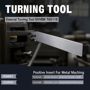 Herramienta de Torneado Externo SVVBN TA5116 con Inserto Positivo para Mecanizado de Metales - Product Image 3