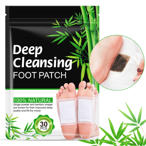ALIVER 30 pcs गर्म बेच पैर पैड शरीर को आराम गहरी नींद हर्बल अदरक <span class=keywords><strong>Detox</strong></span> पैर पैच - Product Image 1