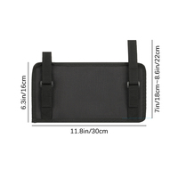 Organisateur de pare-soleil de voiture tactique MOLLE avec pochette à outils EDC et rangement pour CD, sac à accès rapide pour SUV/camion