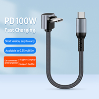 Câble de charge rapide USB Type C coudé 5A en cuivre pur tressé pour iPhone 17 - Vente en gros de produits électroniques