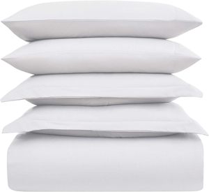 Parure de lit King Size respirante toutes saisons, ensemble de literie douce pour dortoir, fournitures hôtelières 5 étoiles, housse de couette en coton 4 pièces - Product Image 3