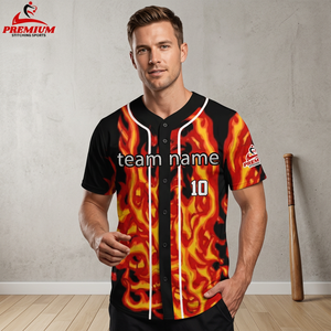 Factory Made Baseball jersey digital printed softball tackle twill jersey for club teams with Customized names and numbers - Product Image 1