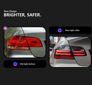 Luces Traseras LED 6000K 6000 Lúmenes 36W 12V Compatibilidad Universal para Serie 3 E92 2006-2012 M3 325i 330i Transparentes Nuevas - Product Image 2