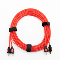 Kabel RCA OEM Injection Molding 2RCA AV Audio Tembaga Murni Kabel AV Cavo Kualitas High End Fidelity Hifi Berlapis Emas 2 RCA
