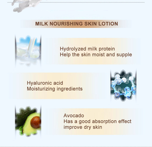 <span class=keywords><strong>Lotion</strong></span> hydratante pour le corps au lait de chèvre, éclaircissante et rajeunissante, de haute qualité, en gros, avec étiquette privée personnalisée, OEM - Product Image 5
