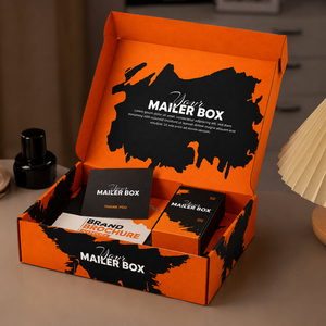 Boîte d'expédition en carton ondulé avec logo personnalisé, boîte d'expédition en papier écologique pour l'emballage d'expédition de vêtements en e-commerce - Product Image 1
