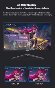 Oem & ODM 24 27 32 inch <span class=keywords><strong>Pc</strong></span> LED màn hình cong màn hình hiển thị cho chơi game 144Hz 165Hz Máy tính Máy tính để bàn chơi Game 2k 4k <span class=keywords><strong>LCD</strong></span> màn hình - Product Image 6
