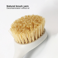 Brosse à vaisselle en bois de hêtre et sisal à long manche, populaire, durable, écologique, couleur personnalisable, Homewareplus+ Cleaning