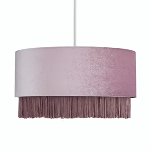 Fringed Easy Fit Lamp Shade E27/E14 pendant lamp