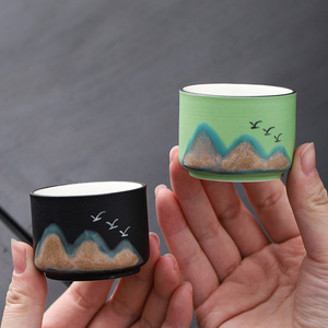 ชุดถ้วยชาเซรามิกสไตล์จีน ดีไซน์กังฟู กล่องของขวัญสำหรับธุรกิจ พร้อมพิมพ์โลโก้ - Product Image 3