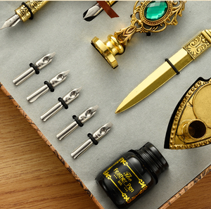 Xinyiart Complet Dip Pen Calligraphy Set Quill Pen and Ink Set Plume Pen Avec Bâton De Cire pour Débutants et Amateurs - Product Image 3