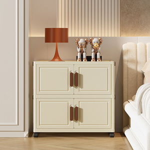 <span class=keywords><strong>Armoire</strong></span> en <span class=keywords><strong>plastique</strong></span> empilable avec portes blanches solides Roues pour chambre à coucher Salon <span class=keywords><strong>Armoire</strong></span> de rangement en <span class=keywords><strong>plastique</strong></span> - Product Image 4