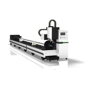 2023 new model automatic 2000W 3000W laser metal pipe tube cutting machine / metal tube cnc fiber laser cutting machine