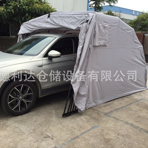 Delida Mobile Folding Carport Waterproof Cloth Tarpaulin Single Layer Automatic Push Pull For Car Storage - Product Image 2
