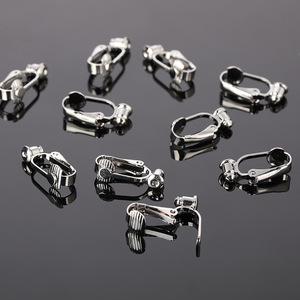 Clip-on <b>Earrings</b> Copper Alloy Bullet Shape Anti-slip Converter For Non-pierced Ears - Product Image 3