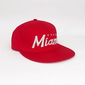 Gorra de Béisbol Roja de <span class=keywords><strong>Miami</strong></span> con Bordado, Ajustable, de Visera Plana, para Hombre y Mujer - Product Image 2