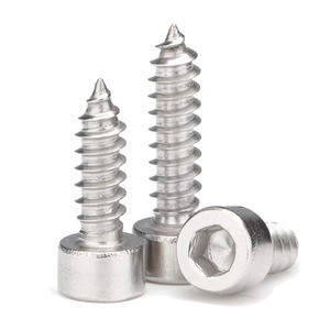 Stainless Steel Cup Head Internal Hex Socket Self Tapping Screws Metric Grade A Cylindrical Head Pan Standard Thread Plain - Product Image 1