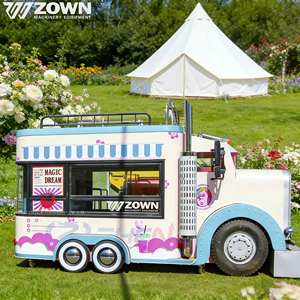 Remorque alimentaire mobile de luxe vintage ZOWN à traction électrique, garantie 2 ans, couleur/taille personnalisables, bar à bière/café haut de gamme - Product Image 1