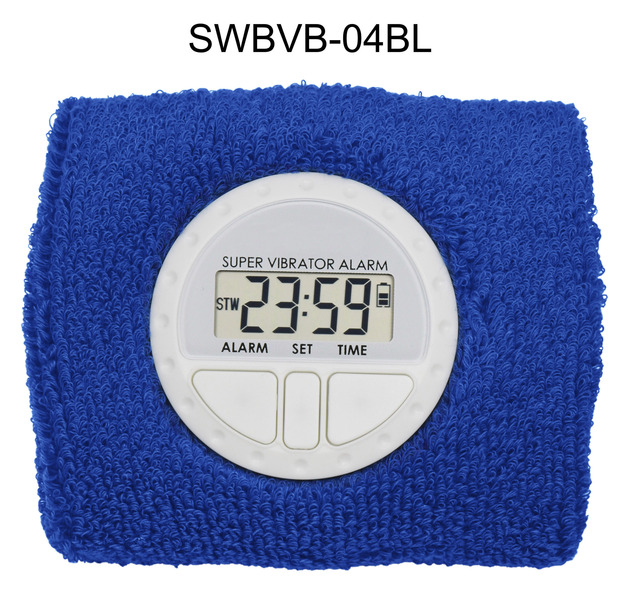 Vibrating Alarm Clock Sweatband, Silent Wake Yourself up Wristband Vibrating Alarm Watch for Hearing Impaired, USB Chargeable