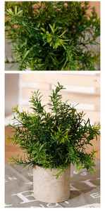 时尚小型仿真室内装饰可爱配件人造植物带盆绿色植物花盆 - Product Image 6