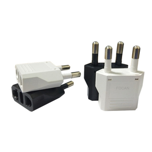 Adaptador de 2 pines <span class=keywords><strong>FOCAN</strong></span> EU, enchufe estándar europeo, adaptador universal de viaje - Product Image 1