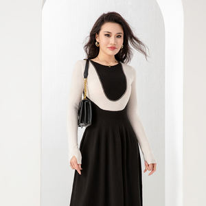 Vêtements pour femmes robe simple robe pull à la mode personnalisée pour femmes robes officielles - Product Image 1