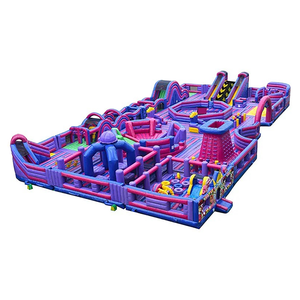 Parc <span class=keywords><strong>de</strong></span> jeux gonflables géant <span class=keywords><strong>de</strong></span> qualité commerciale personnalisé, parc d'attractions extérieur, château gonflable, parcours d'obstacles, garantie <span class=keywords><strong>de</strong></span> 2 ans, sur mesure - Product Image 1